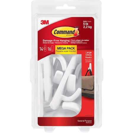Command large Hook Mega Packs, 20/PK, WE PK MMM17003MPES